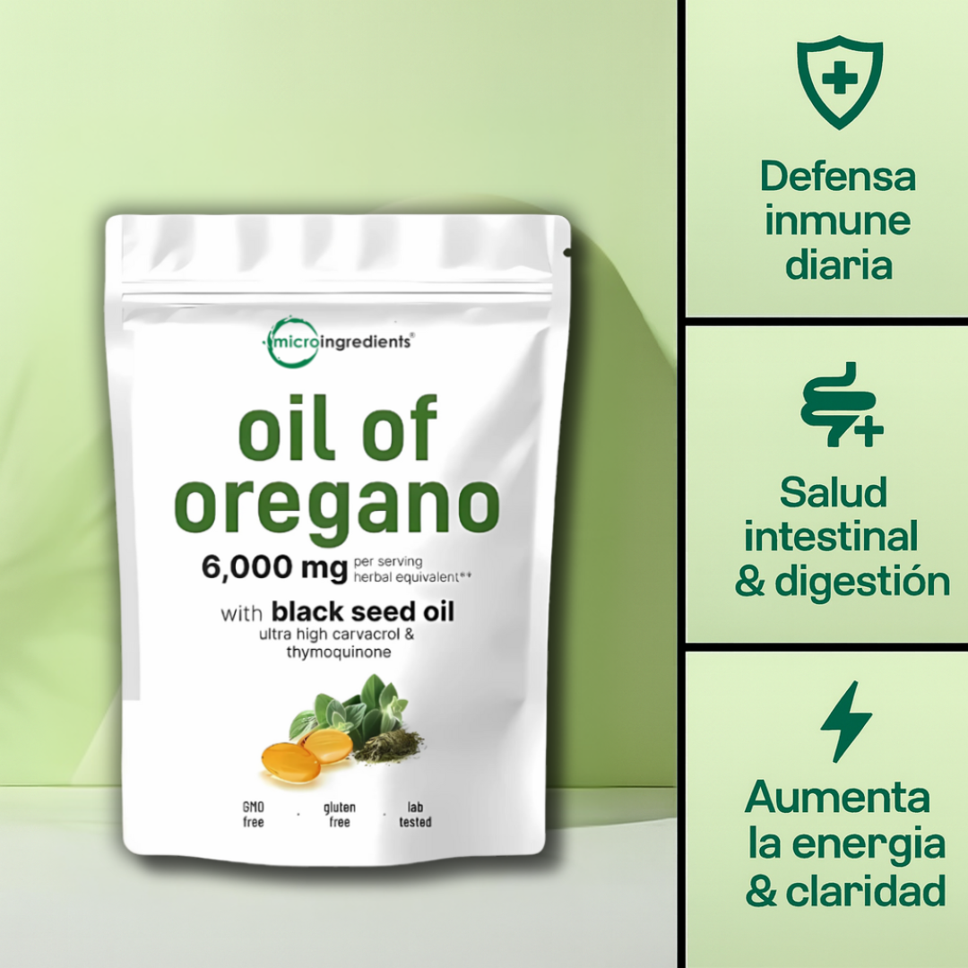 Cápsulas blandas de aceite de orégano - Siente la diferencia en 14 días